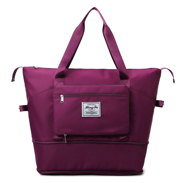 Bolsa de lona de entrenamiento de fitness plegable multifunción para mujer (Borgoña) JShteea Para Estrenar