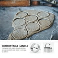3 Pieces Round Biscuit Cutter with Handle, Stainless Steel Round Circle