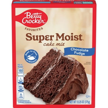 Pack of 2 Betty Crocker Supermoist Chocolate Fudge Cake Mix, 13.25 OZ