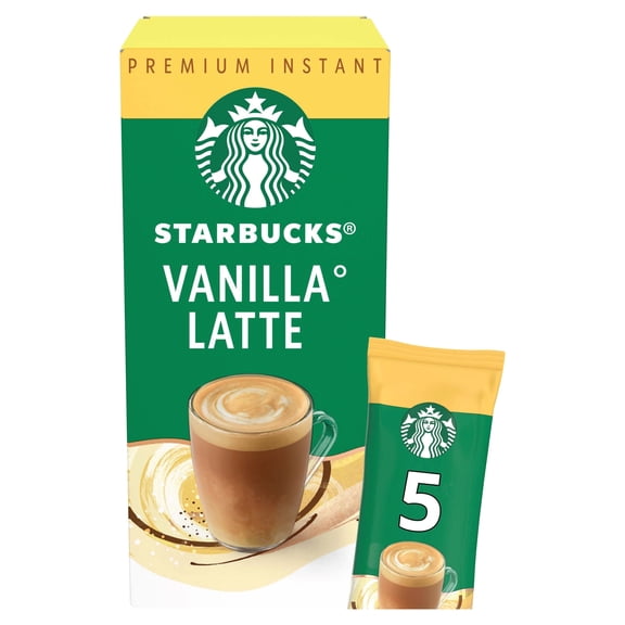 Starbucks Vanilla Latte 5 x 21.5g, Imported from Britain