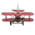 thumbnail image 5 of FRCOLOR Aircraft Model 1Pcs Red Biplane Shape For Table Ornament Living Room Bedroom Study Office, 5 of 8