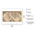 thumbnail image 2 of A New Map of the World - New Discoveries by Capt. Cook and Other Navigators - Vintage Colored Cartographic Map by Thomas Kitchin c.1799 - Master Art Print (Unframed) 9in x 12in, 2 of 4