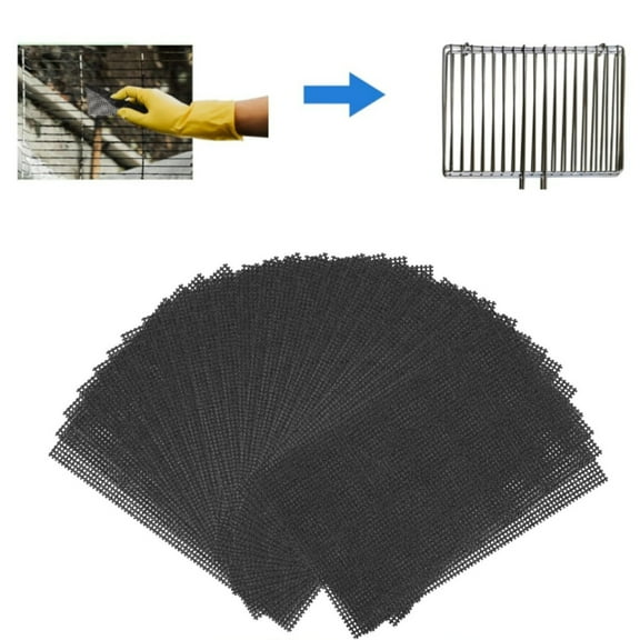 Abrasive Grit Mesh Pad,11x4.5In Cleaner Toilet Hard Water Ring Remover,Set of 24 Toilet Ring Remover,Durable Household Stain Scrubber