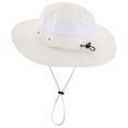 thumbnail image 3 of Minzimin 1Pack UPF 50+ Wide Brim Sun Hat for Men Breathable Cowboy Boonie Cap Outdoor UV Protection Bucket Hat for Fishing Hiking, 3 of 7