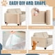 thumbnail image 4 of Protector de muebles de 118 x 15.8 pulgadas, 2 protectores de muebles para gatos, protector autoadhesivo para sofá, alfombrilla rascador de gato, funda recortable, duradera, antiarañazos, 4 of 7