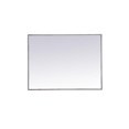 thumbnail image 1 of Elegant Decor MR42736GR 27 x 36 in. Metal Frame Rectangle Mirror, Grey, 1 of 1