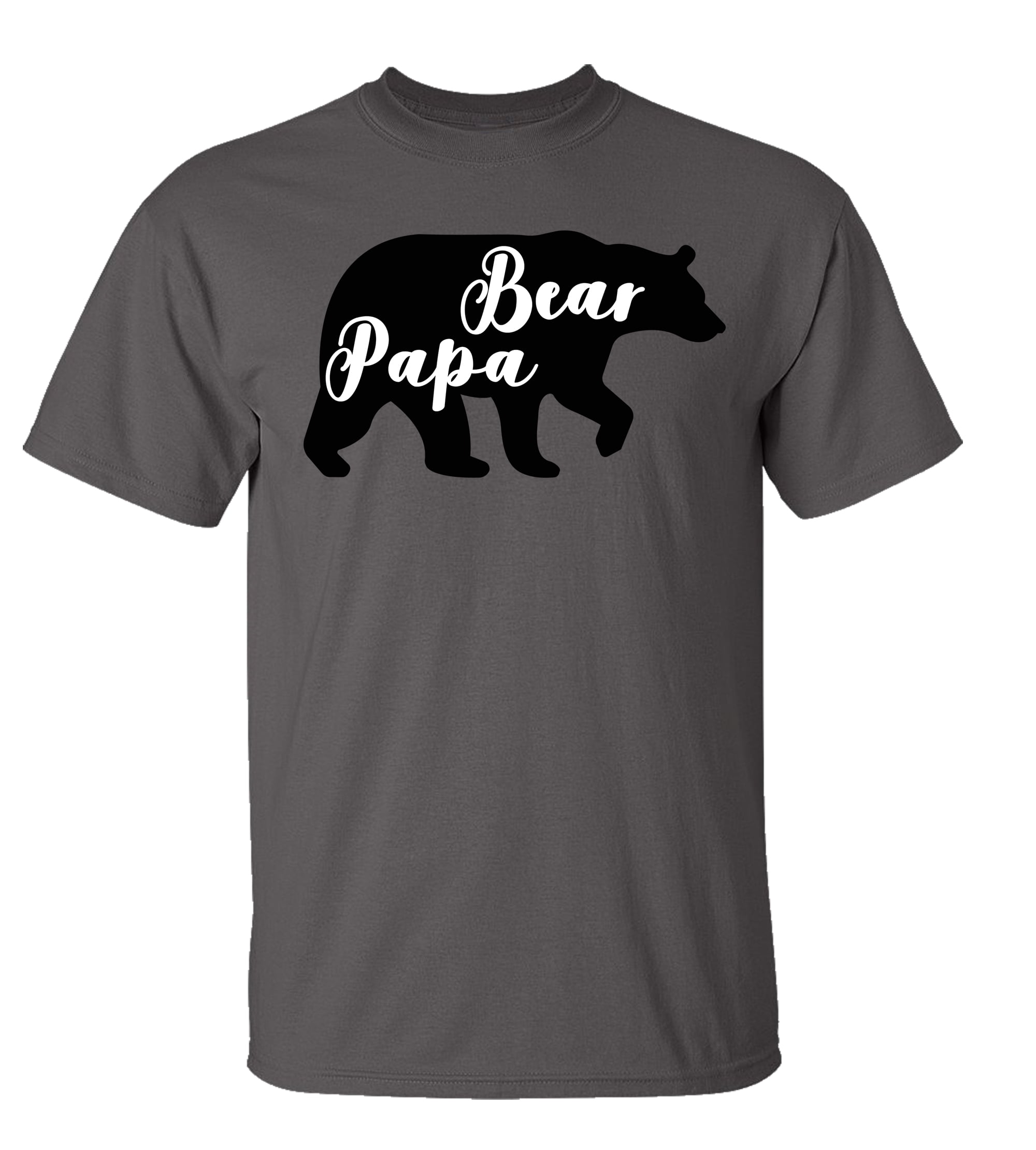Father's Day Papa Bear Short Sleeve Tee Shirt Charcoal - Bild 7 von 33