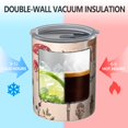 thumbnail image 2 of 12oz Coffee Tumblers Red Mushroom Insect Light Pattern Stainless Steel Vacuum Insulated Travel Tumbler Coffee Cups Mug with Lid and Straw with Cleaning Brush for Cold & Hot Drinks, 2 of 5