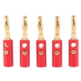 thumbnail image 2 of Miulika 2x 5pcs 4mm Adapter Banana Plug, Solder Type Copper Connector - Red, As, 2 of 8