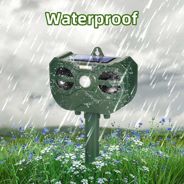 Ultrasonic Pest Deterrent Solar Powered Animal Repellent - Motion ...