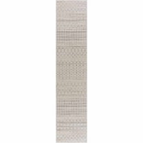 BoutiqueRugs Tigris Ivory Moroccan Trellis Runner Rug - Beige, Ivory - 2'7" x 12' Runner