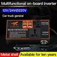 thumbnail image 5 of GLFSIL 1500w Power Inverter Adapter Converter 12v/24V To DC 110V/220v Car Chargers Trip, 5 of 7