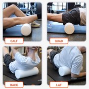 Body Sport Foam Roller, Full Round 6 in. x 18 in. – Lightweight & Durable for Flexibility, Strengthening & Rehab – High-Density Foam for Muscle Reeducation, Spinal Stabilization & Pressure Relief