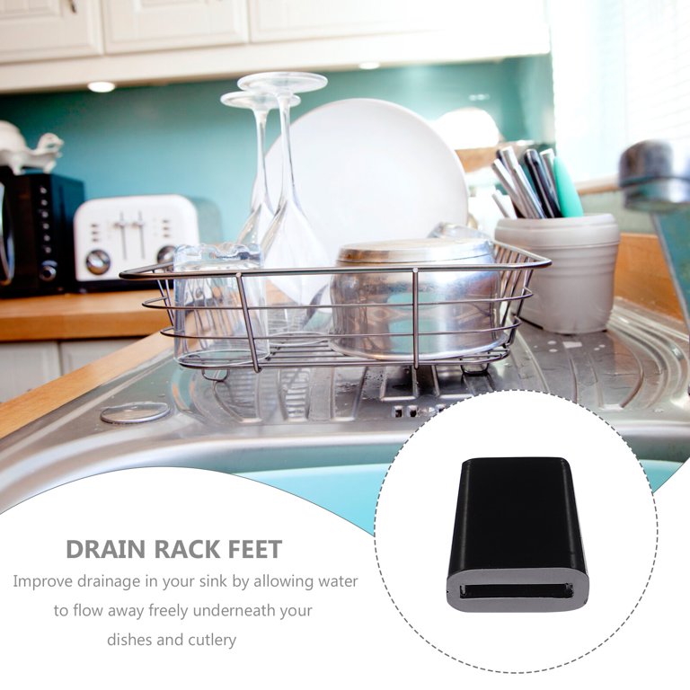 10Pcs Non-Slip Drain Rack Feet – Replacement Rubber Pads For Sink Dish Drying Rack 1 thumbnail image