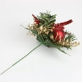 thumbnail image 6 of Crowdstage Christmas Wreath Artificial Pine Stems Fake Pine Cone Gift Box Christmas Flowers Ornament Flower Arrangements Wreath Holiday 6.3in x 5.9in, 6 of 7