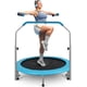 thumbnail image 1 of Trampolín Plegable 102 cm SereneLife, Trampolín Compacto para Ejercicio para Adultos, Brincolin con Manillar de Espuma, Equipamiento para Ejercicio Interior/Jardín, 100 kg, 1 of 7