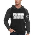 thumbnail image 4 of GIPQJK Graphic Hoodies for Men Usa Flag Hooded Sweatshirts Multicolor Panel Pullover Tops Casual Loose American Flag Print Patriotic Hoodies Sweatshirts with Pockets,Gray 5XL, 4 of 6