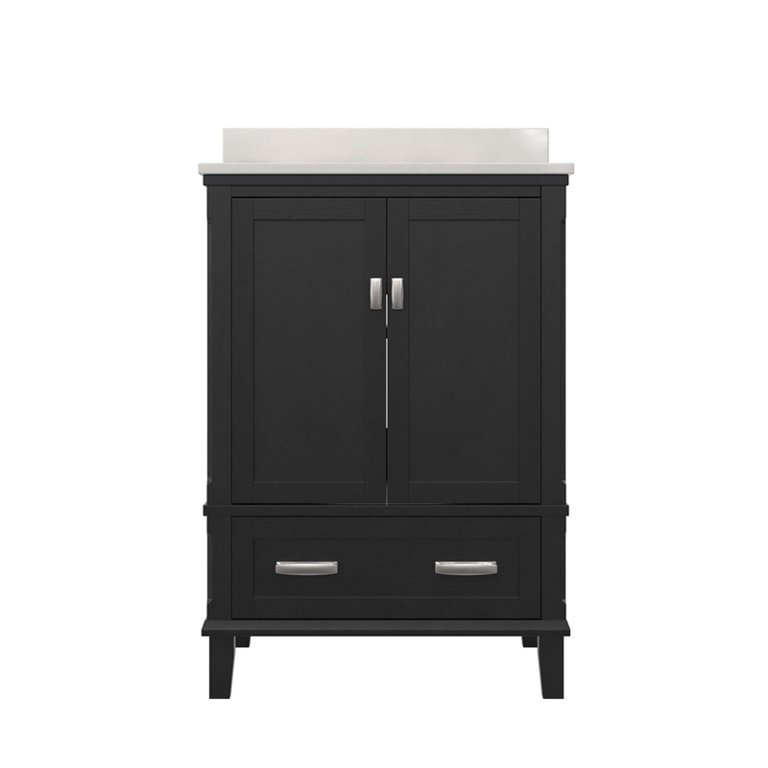 DHP Otum 24 Inch Bathroom Vanity with Sink, Navy Blue 