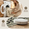 thumbnail image 5 of ODIKA 8'x10' Washable Area Rug Vintage Vinyl Music Retro Dj Turntable Border Player Cassette Record Flowing for Dining Room, Large Office, Lounge, Non-Slip Chair-Friendly Mat, 5 of 7