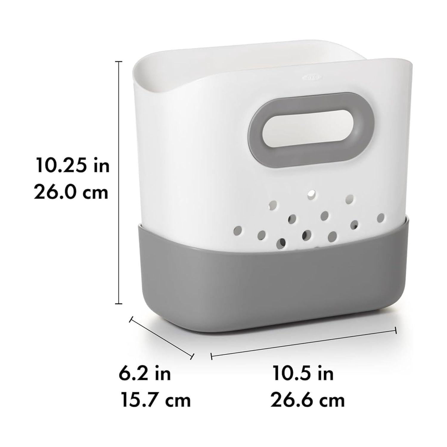 Stand  Bath Toy Storage Bin Gray Pack of 2 for  Nursery