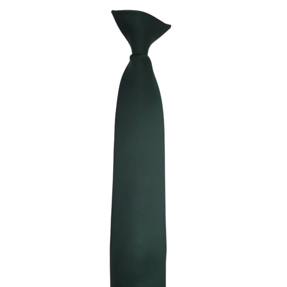 WINDLAND Solid Color Clip On Neck Tie for Men and Women Adjustable Pre Tied Lazy Necktie