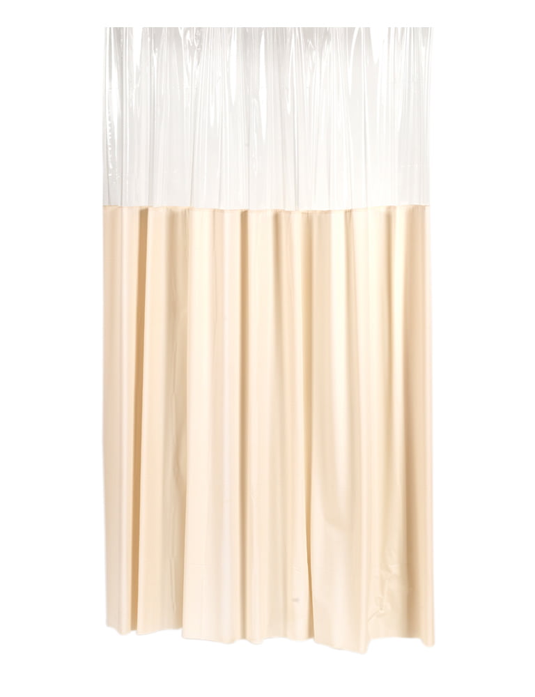 Window Shower Curtain In Ivory, Use Shower Curtain As Window