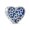 Blue, variant on Womens .925 Sterling Silver Celestial Heavenly Crescent Moon Star Dangle Charm Bead