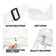 Jungdeepe Clear CrossBody Purse, Stadium Approved Clear Bag