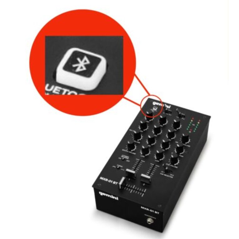 Gemini Sound MXR-01BT Gemini Audio Equipment MXR-01BT 2-Channel  Professional Mixers Bluetooth Input DJ Gift