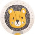 thumbnail image 2 of Unique Loom Whimsy Kids Collection Area Rug - Friendly Lion (7' 10" Round Ivory/Black) Perfect For Kids Bed Room/Nursery Room/Living Room/Class Room/Play Room, 2 of 5