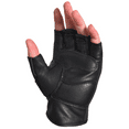thumbnail image 4 of Motorcycle Riding Leather Gloves Half-finger Gloves Breathable Fingerless Mittens Motorbike Sports Protective Gear Mens Cycling Gloves, 4 of 7