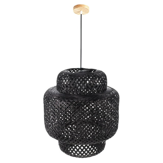 MIANGASTORE Bamboo Woven Ceiling Lamp Decorative Ceiling Lamp Woven Pendant Lamp No Bulb