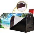 thumbnail image 4 of Summer Tropical Palm Trees Beach Mailbox Cover Mailbox Covers Magnetic Large Oversized 21"X25.5" Mailbox Wraps Post Letter Box Cover Garden Decorations, 4 of 6