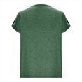 thumbnail image 5 of Mittory Women's V Neck Short Sleeve Tops Button Down Casual T Shirts Basic Dressy Tees, 5 of 7