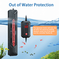 thumbnail image 2 of Gyugmhao Aquarium Heater,300W/500W/800W/1000W/1200W Submersible Fish Tank Heater with Over-Temperature Protection and Automatic Power-Off When Leaving Water for Saltwater and Freshwater, 2 of 7