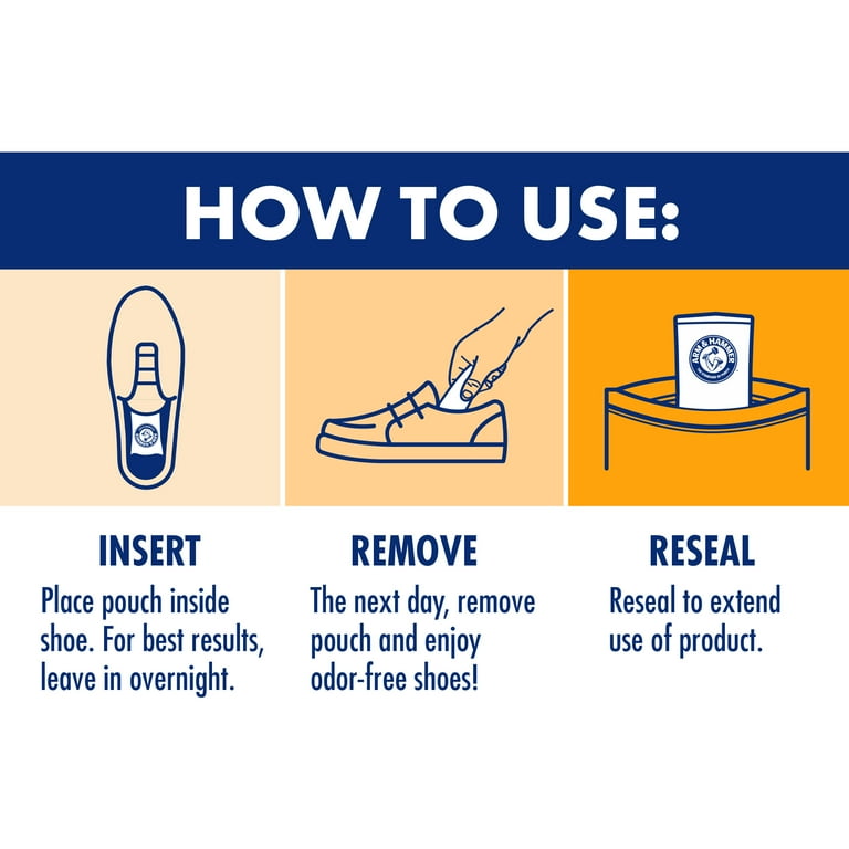 Arm Hammer in-Shoe Odor Destroying Pouches, Pack