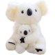 thumbnail image 1 of Cute rabbit 11 inch Mum and Baby Koala Plush Toy Stuffed Animal Toy Plush Animal Doll (White), 1 of 3