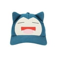 thumbnail image 2 of Pokémon Big Face Snorlax Adult Blue Traditional Adjustable Hat, 2 of 7
