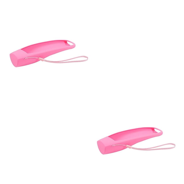 Bearachild Funda de silicona para mando a distancia de TV, Color sólido portátil, reemplazo de Protector Flexible resistente al agua, accesorios Rosado 2Conjunto