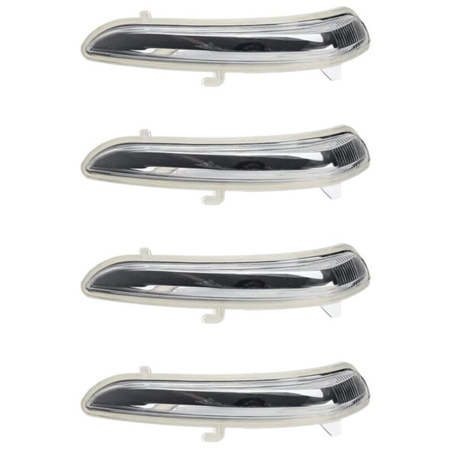 4X Cubierta de lente de luz de señal de giro para espejo retrovisor de puerta de ala derecha 1607512680 para 208 2008-2017