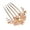 Champagne, variant on Limei Flower Floral Hair Combs Bridal Wedding Hair Crystal Rhinestones Women Hair Side Combs Hair Accessories for Women