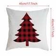 thumbnail image 3 of Under $5 EGNMCR Christmas Pillow Covers 18脳18 Inch Deer Pillowcase Black and Red Plaid Linen Pillow Covers for Sofa Couch Christmas Decorations Throw Pillow Covers Holiday Decor, 3 of 3