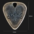 thumbnail image 4 of Púa de guitarra de metal Accesorios para instrumentos de púa de guitarra de zinc (Color bronce) Ndcxsfigh Nuevos Originales, 4 of 5