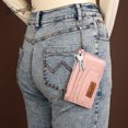 thumbnail image 5 of Wrangler Small Credit Card Holder for Women Slim Card Holder Wallet Womens Ladies Female Wristlet Keychain Wallet, Solid-Pink, 5 of 7