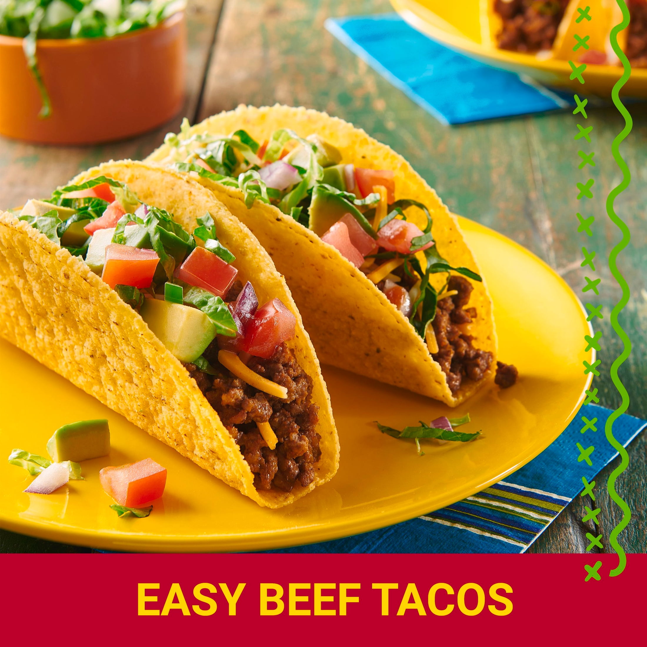 Old El Paso Stand 'N Stuff Taco Dinner Kit, Easy Meal Prep, 10 Count, 8.8 oz