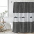 54x78 Inch Shower Curtain Decorative Grey Coastal Fish Bathtub Bath ...