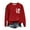 Red, variant on Up To 50% Off Black Sweatshirt Women Women's Baseball Print GameDay Crew Neck Multi Color Multi Size Crew Neck Hoodless Long Sleeve Sweatshirt
