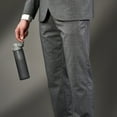 thumbnail image 3 of ION8 Leak Proof Flip-Top Slim Water Bottle, BPA Free, Dishwasher-Safe, grey, 500ml (18oz), 3 of 10