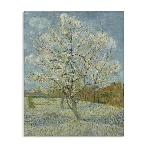 Stupell Industries Van Gogh Pink Peach Tree Landscape & Nature Painting Wrapped Canvas Art Print Wall Art, 16 x 20