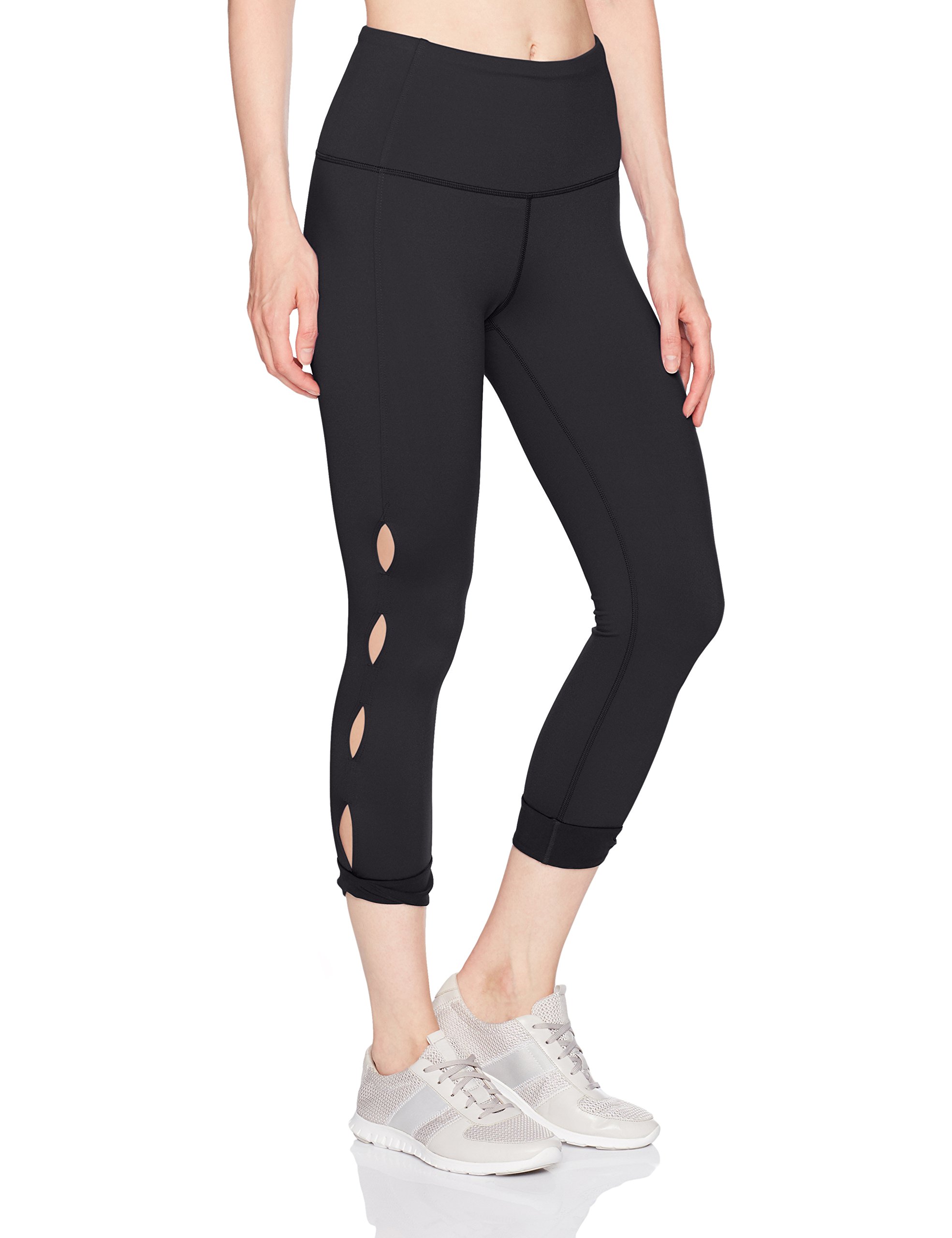 Lucy - Lucy NEW Deep Black Womens Size Small S Cut Out Cropped Legging ...